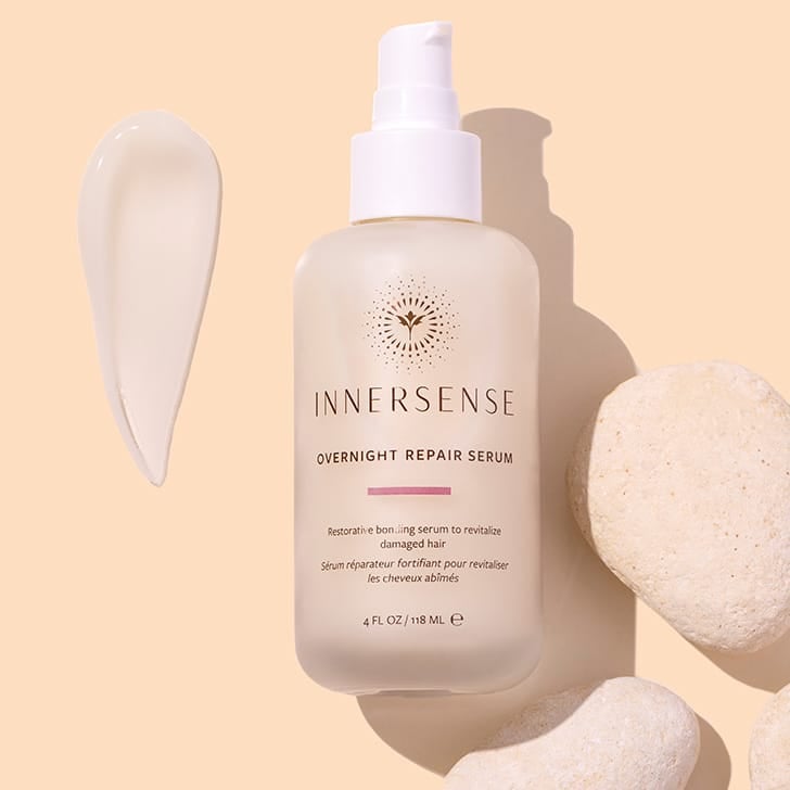 Innersense | Overnight Repair Serum | Styled image with swatch