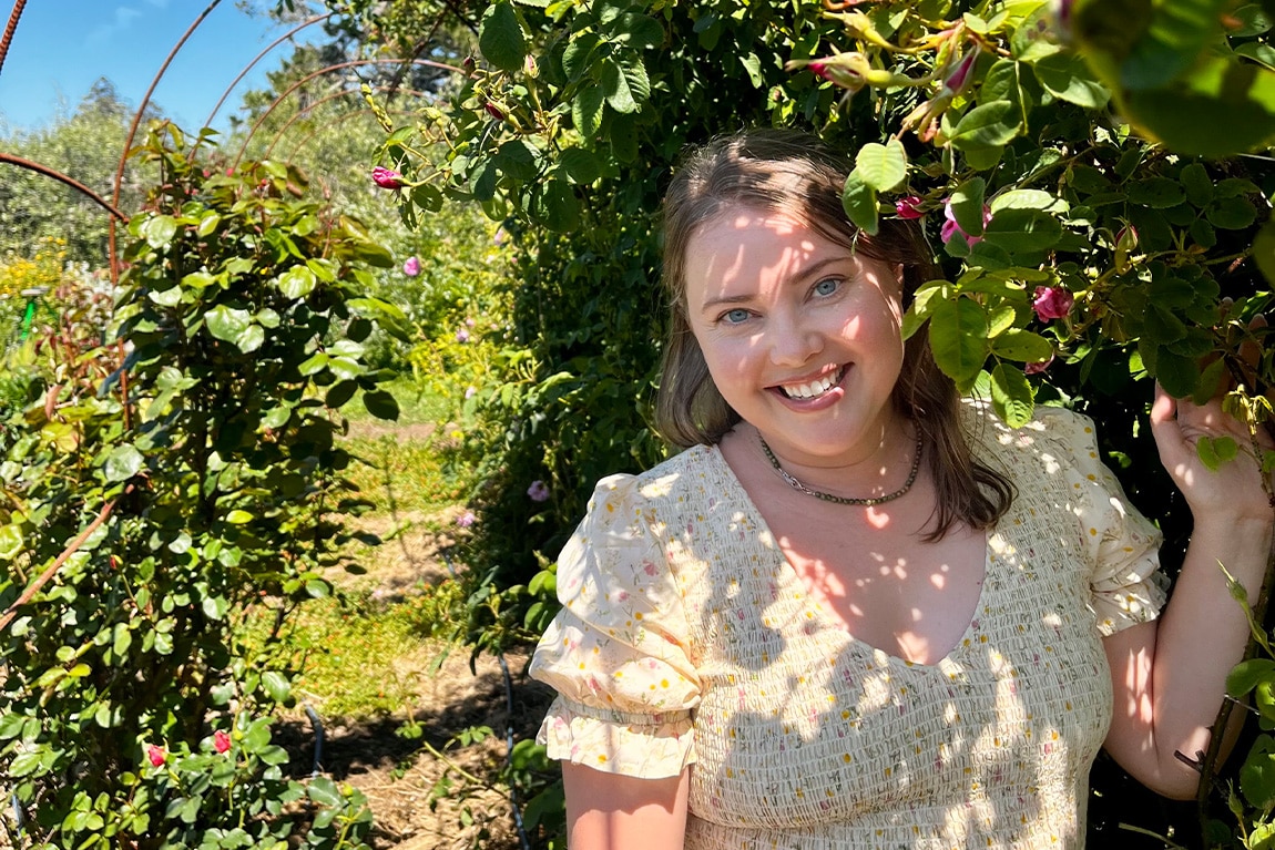 Laurel in a Rose Tunnel