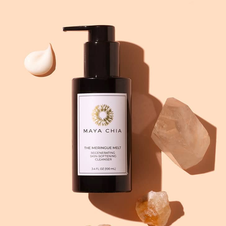 Maya Chia Meringue Melt Cleanser with swatch