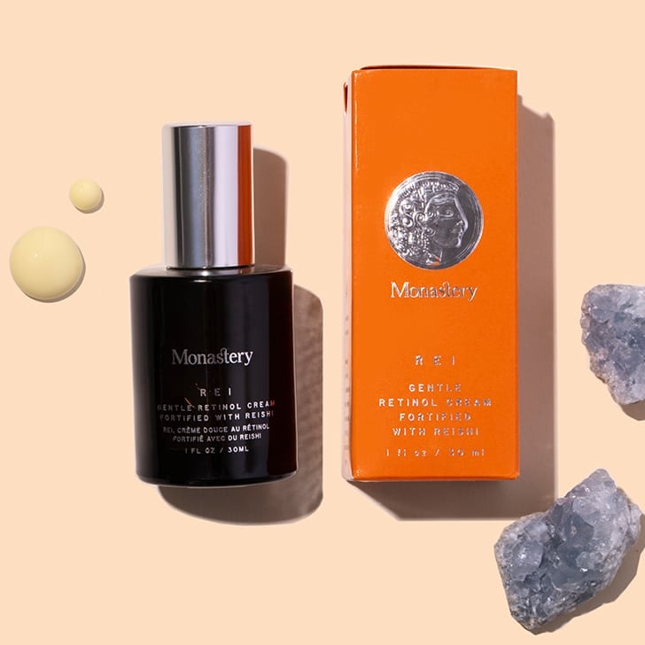 Monastery | REI Gentle Retinol Cream | Styled image flat lay with swatch