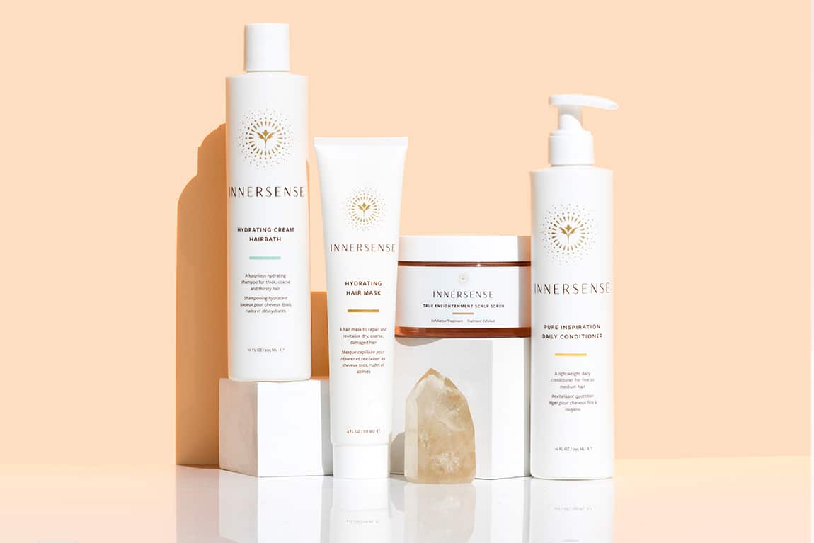 A collection of Innersense Organic Hair Care products at Beauty Heroes