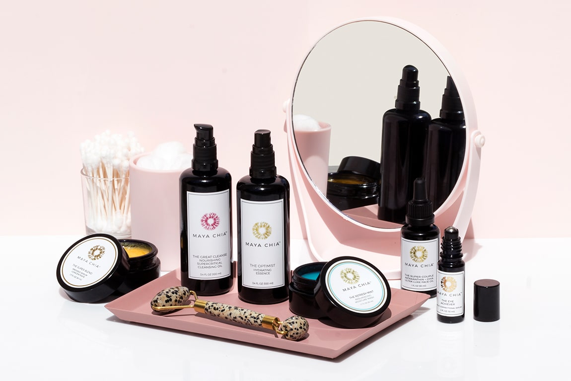 A collection of Maya Chia products at Beauty Heroes