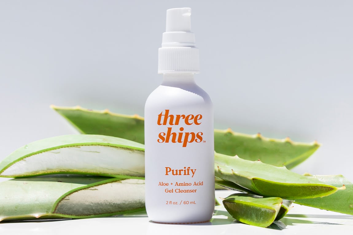 Three Ships Purify Aloe + Amino Acid Cleanser