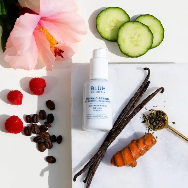 Bl¨h Alchemy Botnica Retinol with main ingredients including