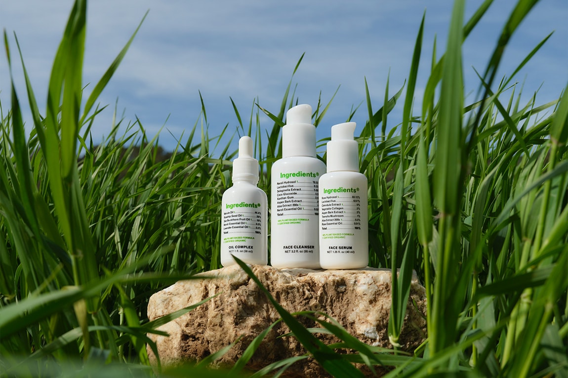 Ingredients® Products Sitting on a Rock in a Grass Field