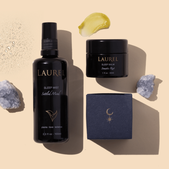 Sleep Mist: Settled Mind and Sleep Balm: Somatic Rest from the Laurel Sleep collection