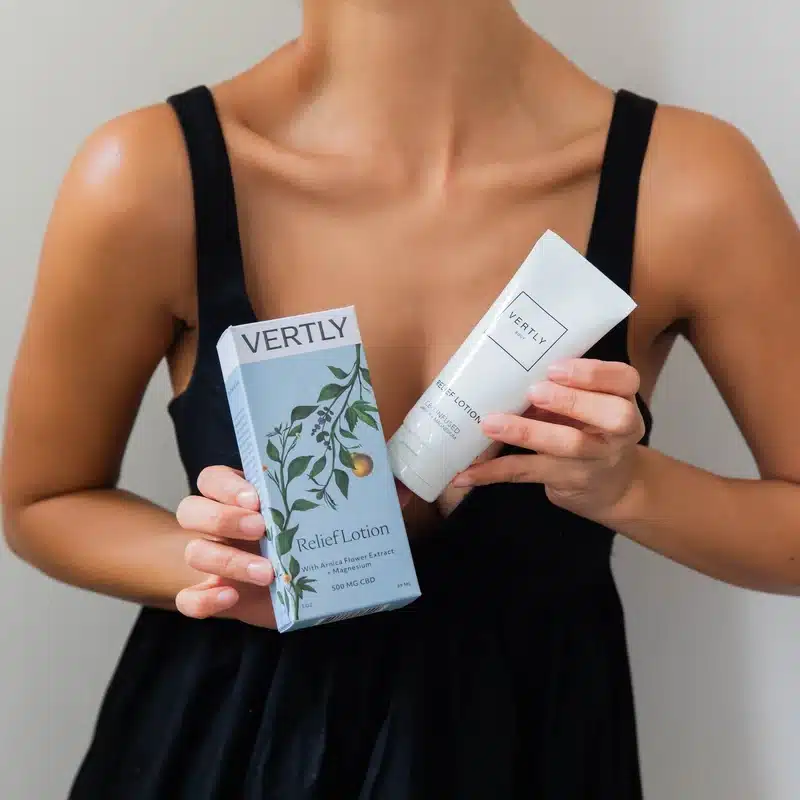 an image of vertly relief body lotion