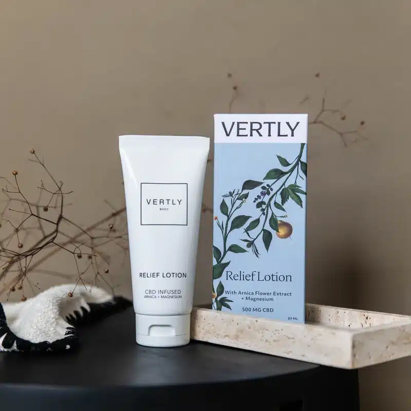 Vertly Relief lotion cbd infused